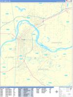 Fort Smith Wall Map Zip Code
